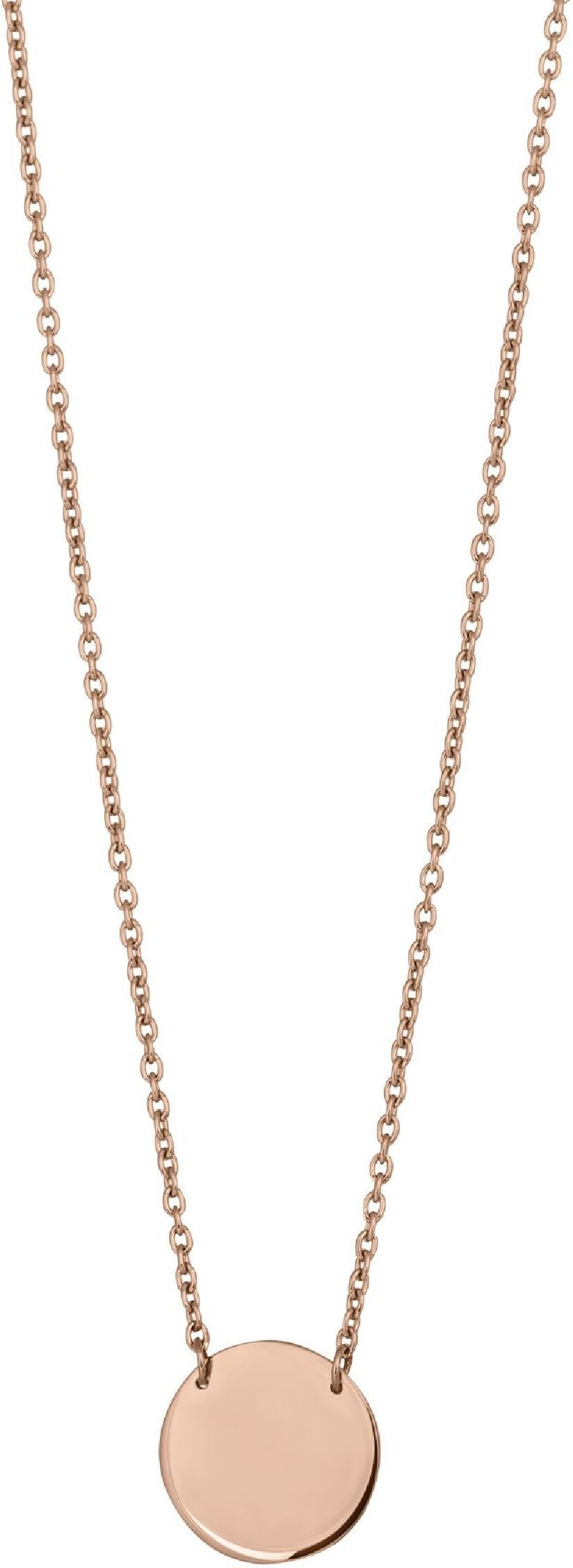 cai Halskette 925 Sterling Silber rosévergoldet Plättchen Boho