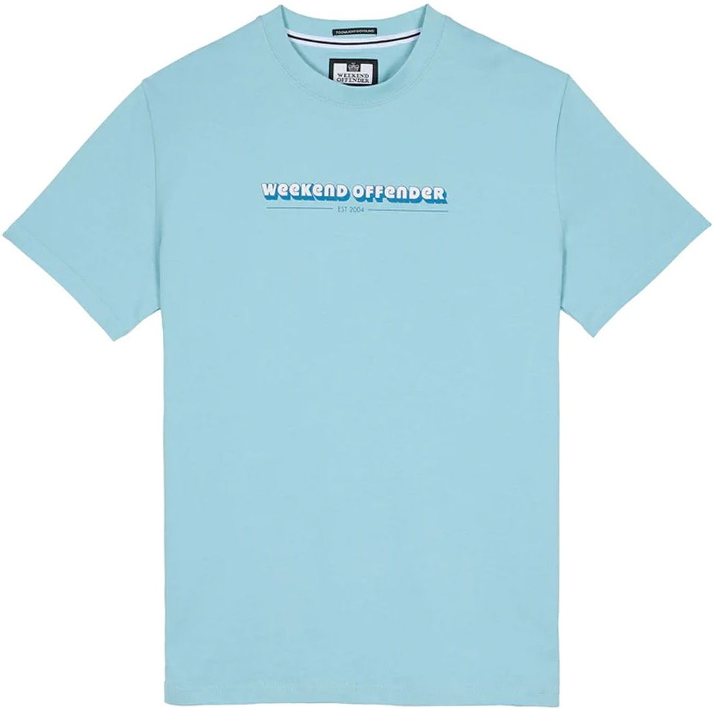 Weekend-Täter Baccalieri Herren Eisblau T-Shirt