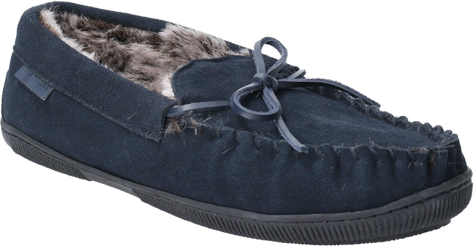 Hush Puppies Herren Ace Slip On Leder Pantoffel (Marine)