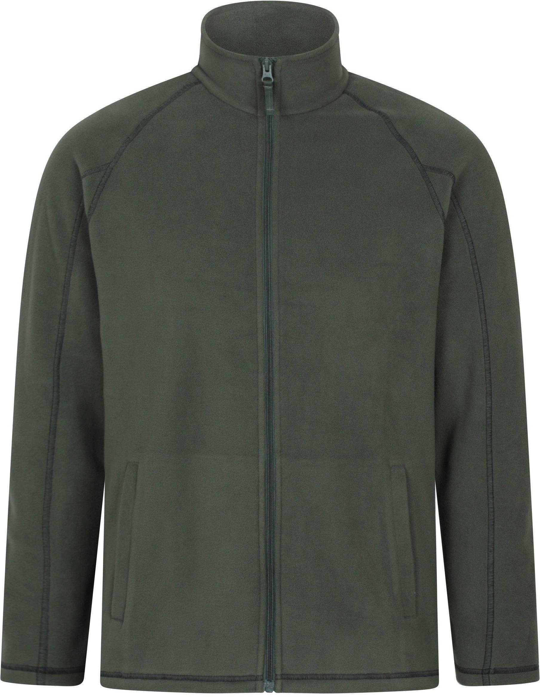Mountain Warehouse - "Ashbourne" Fleecejacke Durchgehender Reißverschluss für Herren (Khakigrün)