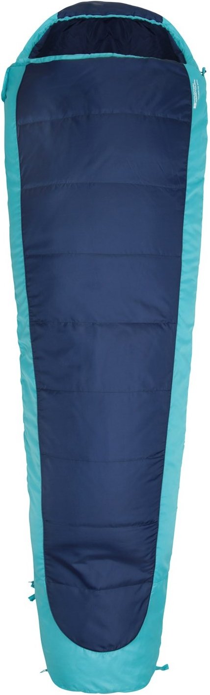 Mountain Warehouse Unisex Erwachsene Microlite 500 Left Zip Midseason Mumienschlafsack (Blau)