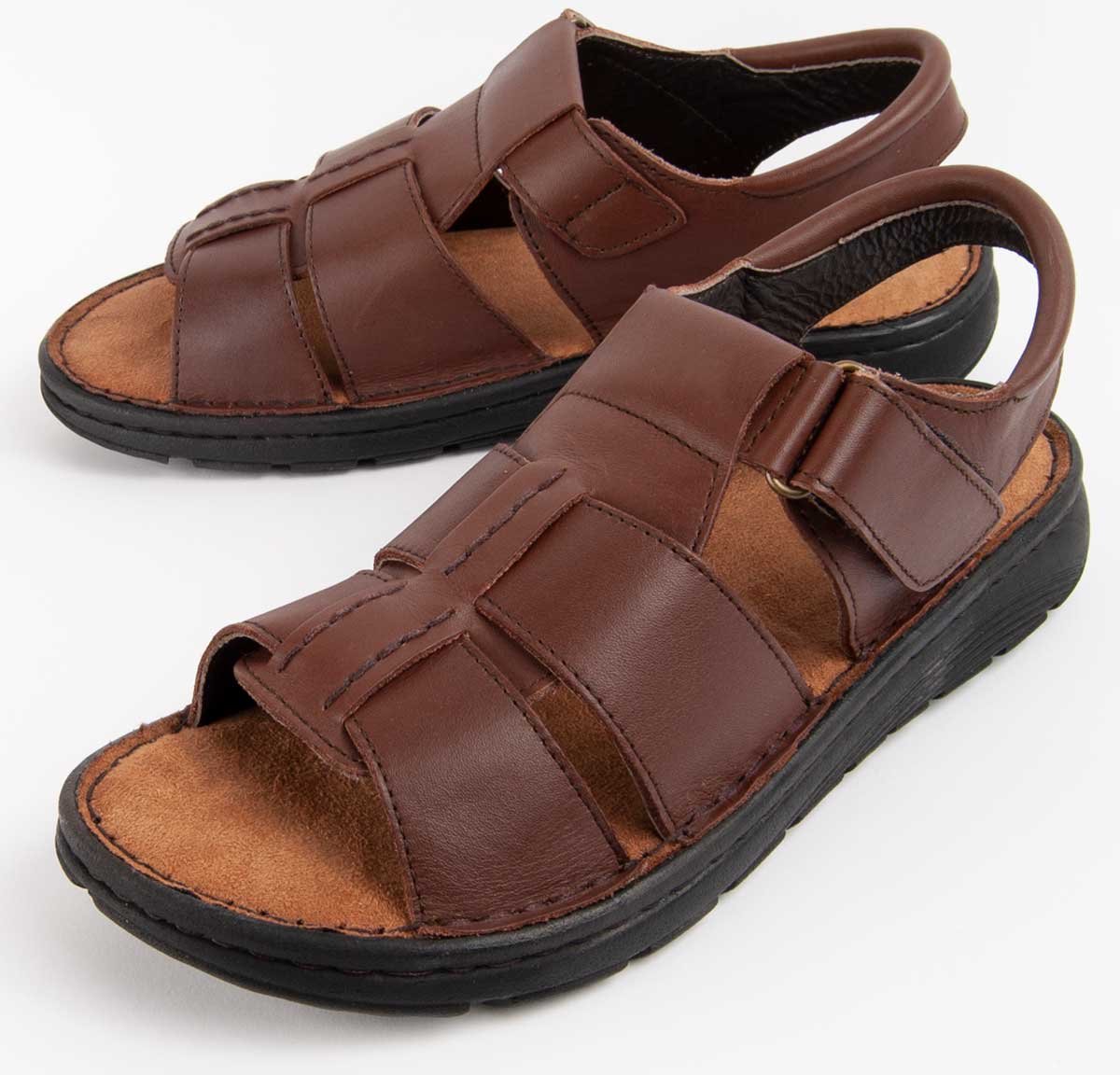 Purapiel Sandale Beira4 Braun