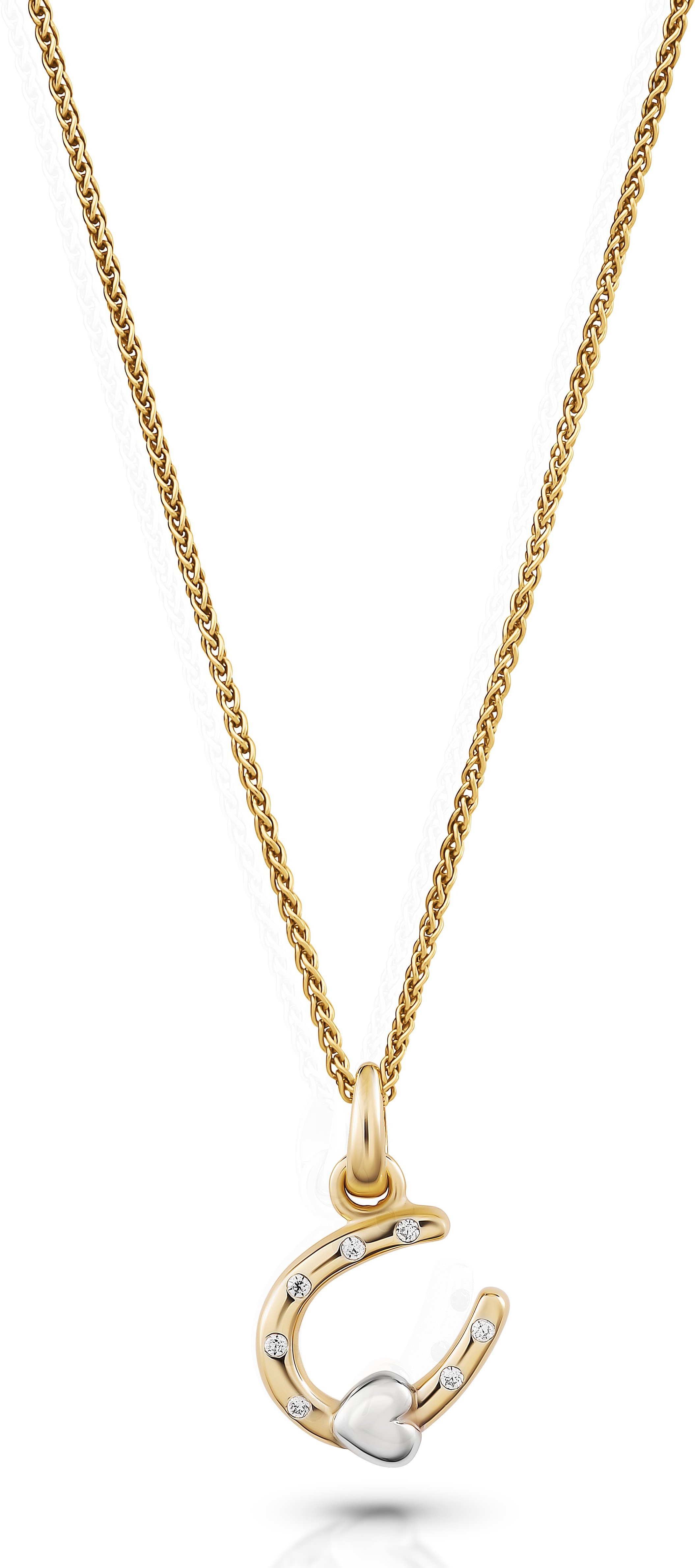 Orphelia 'Aurora' Damenkette mit Anhänger aus 925er Sterlingsilber – Silber/Gold ZH-7525/G