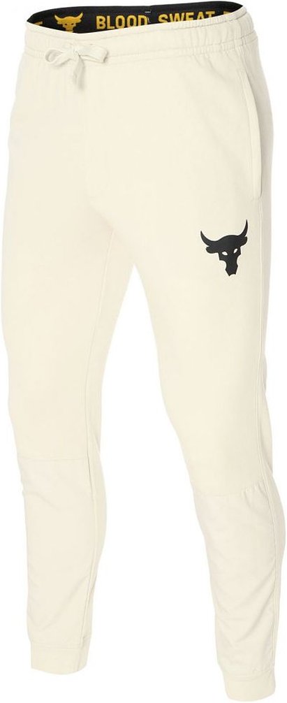 Thumbnail - Under Armor Project Rock Mens Beige Terry Trackhose