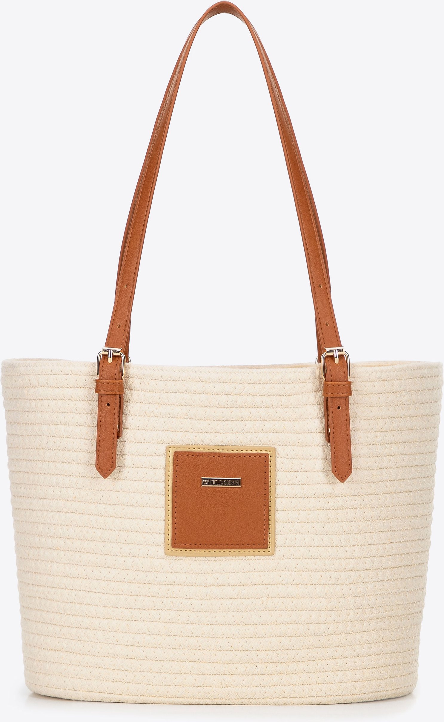 Wittchen Damen-Baumwollmischgewebe, beige, Polyester