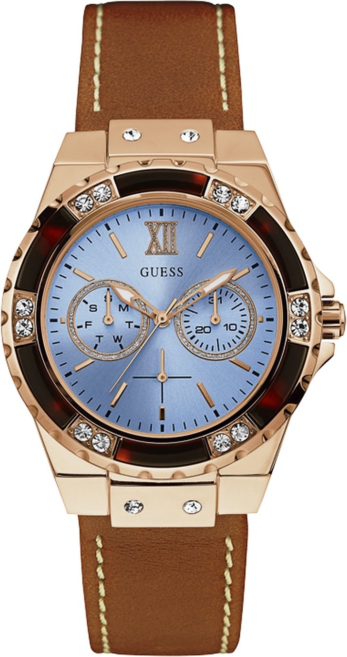 Guess Damenuhr Quartz Weiß Rosé Gold