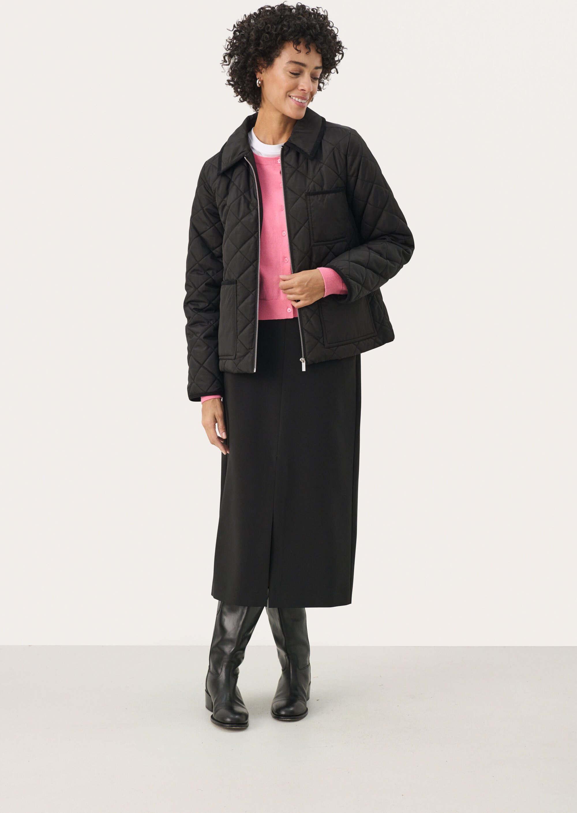 Jacke Gerade Passform Blac