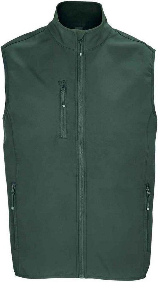 SOLS Herren Falcon Softshell Recycled Body Warmer (Waldgrün)