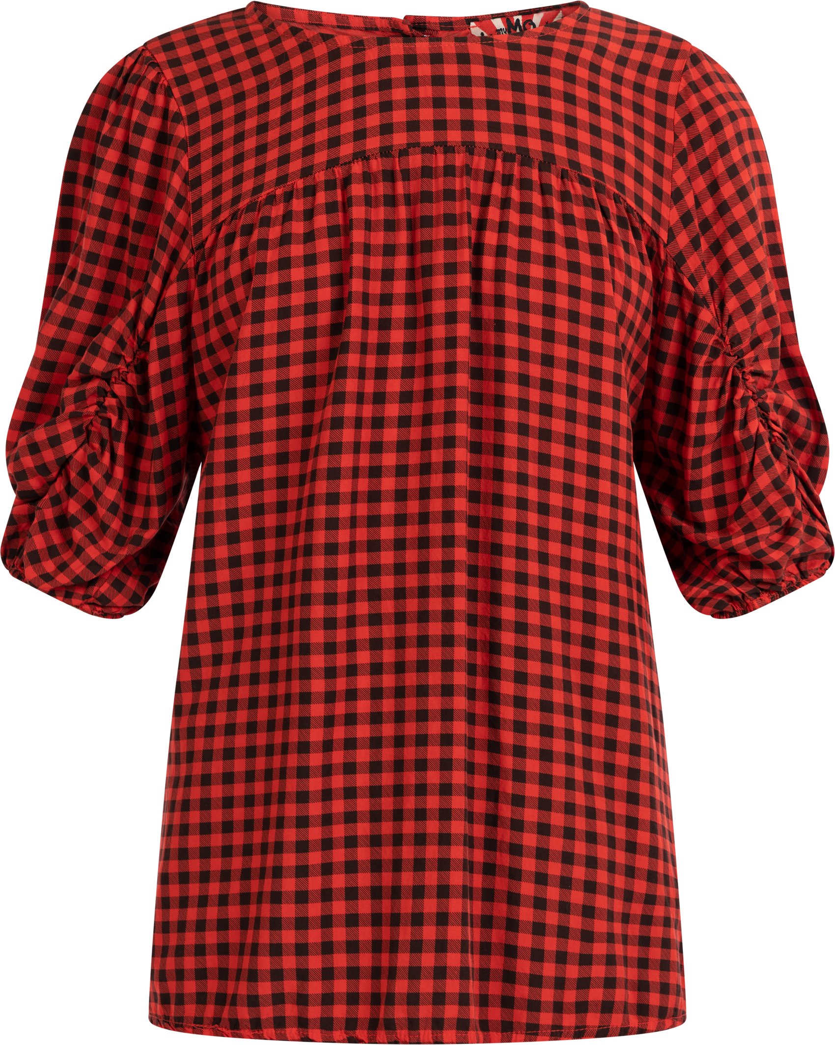 Mymo Bluse Damen schwarz/rot
