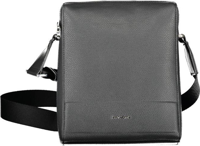 Calvin Klein Schwarze Polyurethan Herren Schultertasche