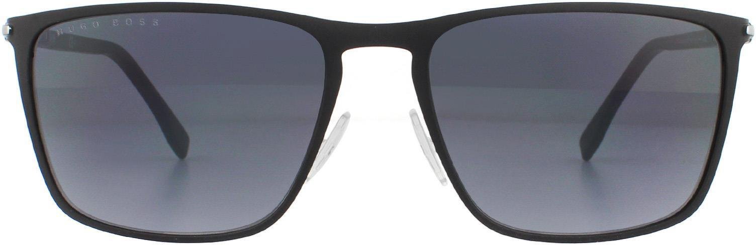 Hugo Boss Rectangle Mens Matte Schwarz Grau Gradient