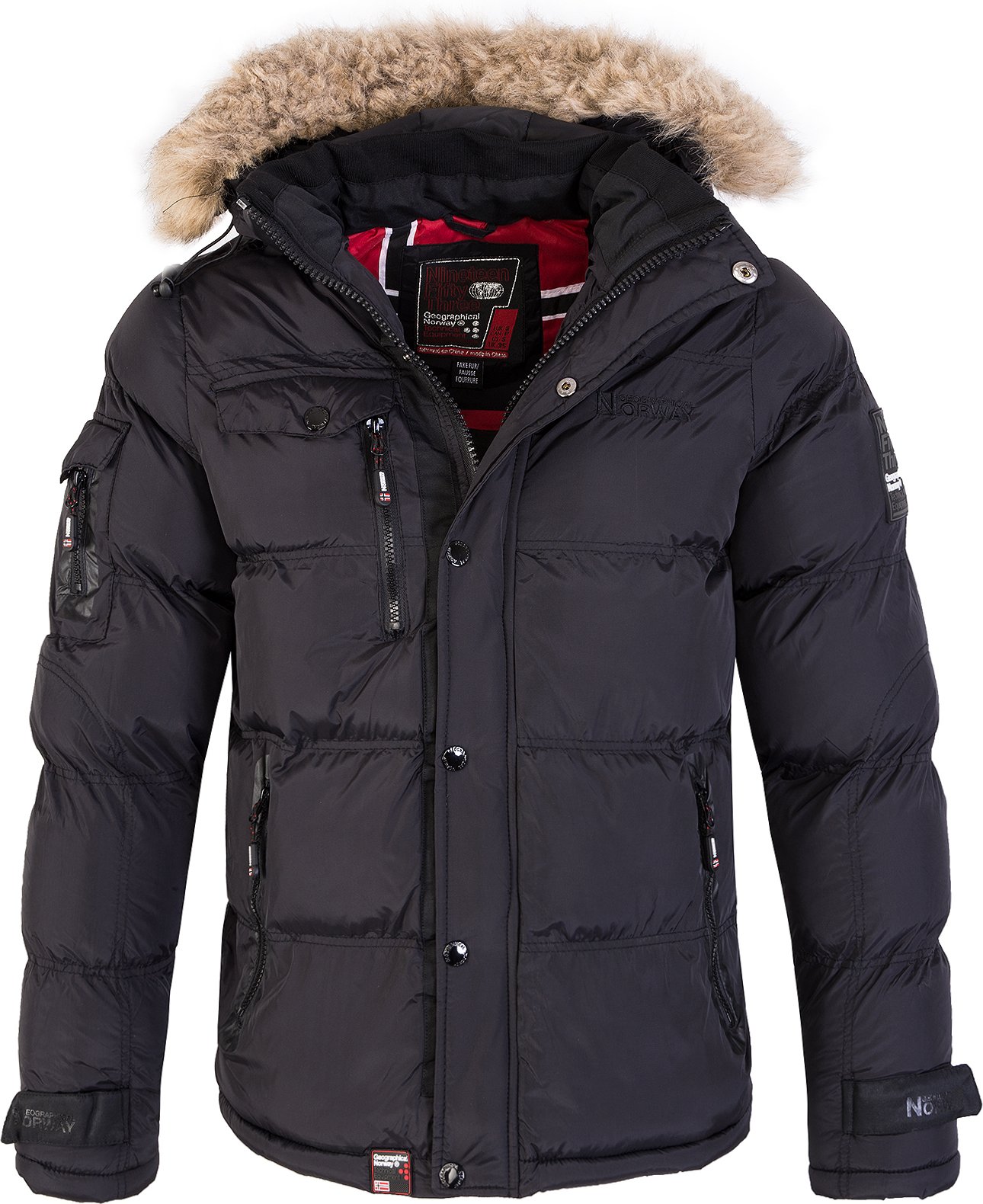 Geographical Norway Jacke Schwarz
