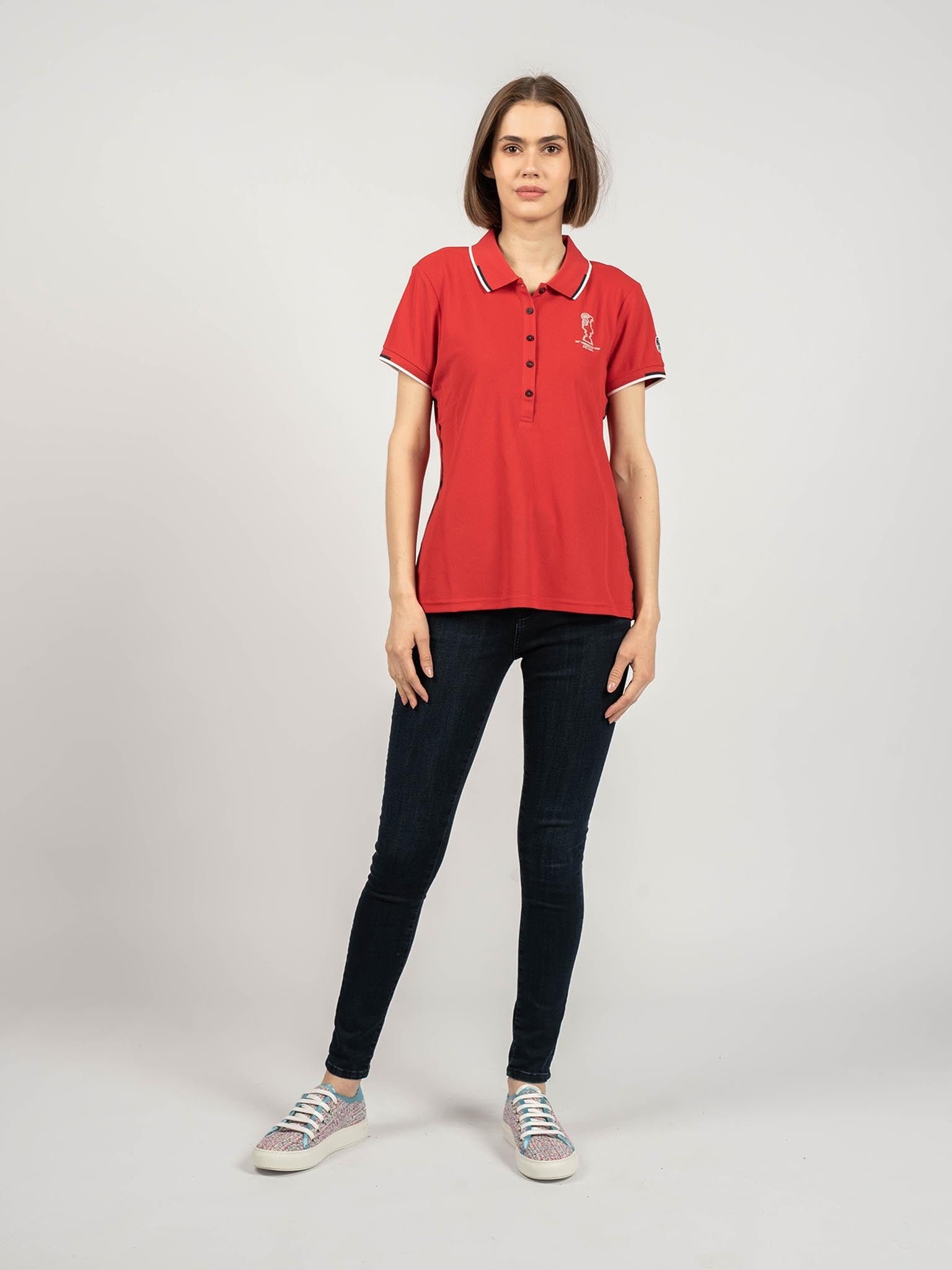 North Sails x Prada Polo Shirt Auroa Frau rot