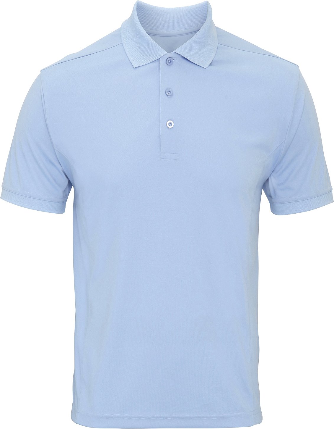 Premier Mens Coolchecker Pique Short Sleeve Polo T-Shirt (Hellblau)