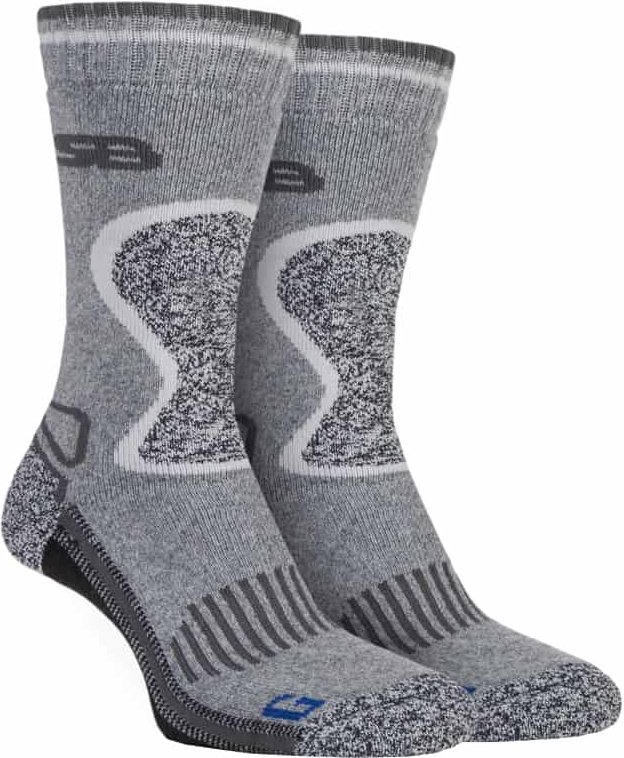 Storm Bloc - 2 Paar Herren Heavy Duty Winter warm gepolstert Thermal Wool Blend Socken für Wandern