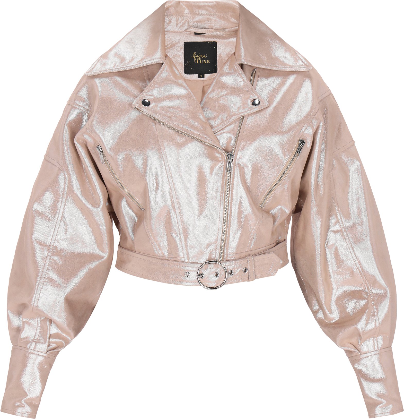 Faina Jacke Frauen beige silber