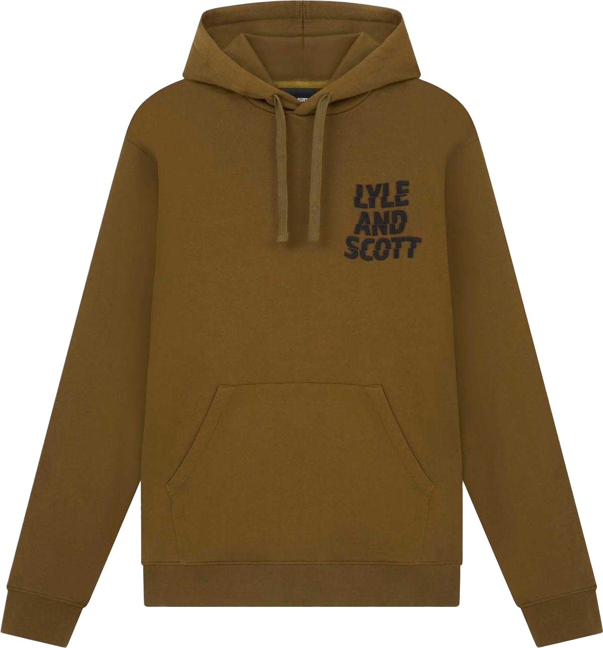 Thumbnail - Lyle & Scott - Logo Kapuzenpullover für Herren (Oliv)