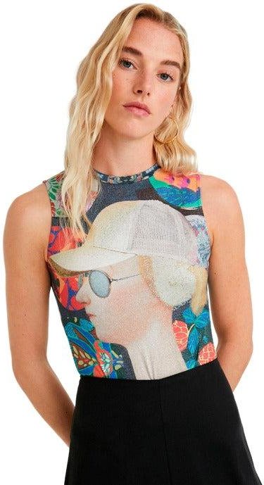 Desigual Damen Unterhemd Schwarz 343606