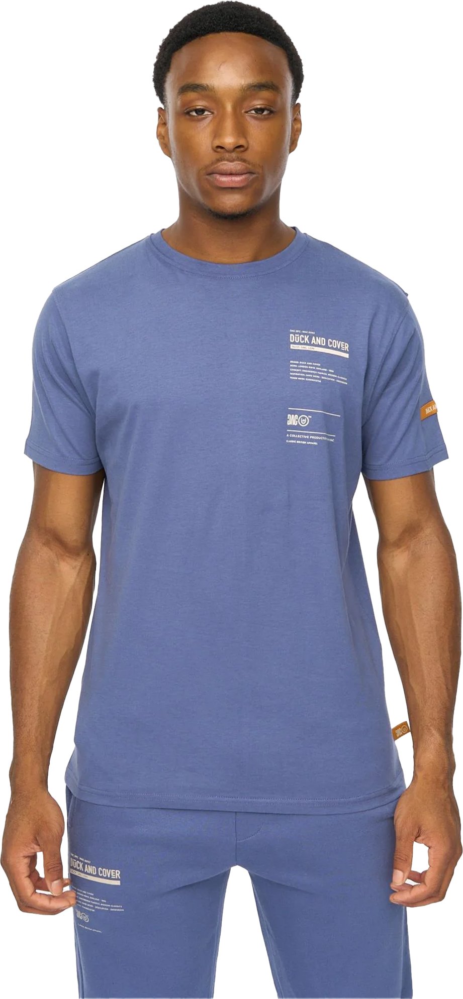 Duck and Cover - "Applewood" T-Shirt für Herren (Jeansblau)