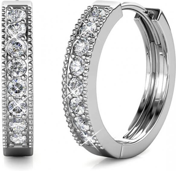 Eclat Ohrringe - Silber und Kristall