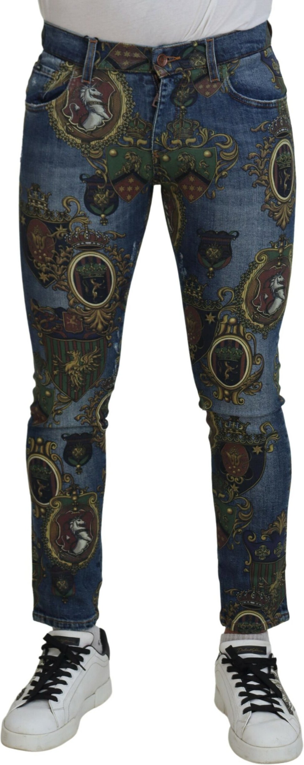 Barockwappen Skinny Jeans