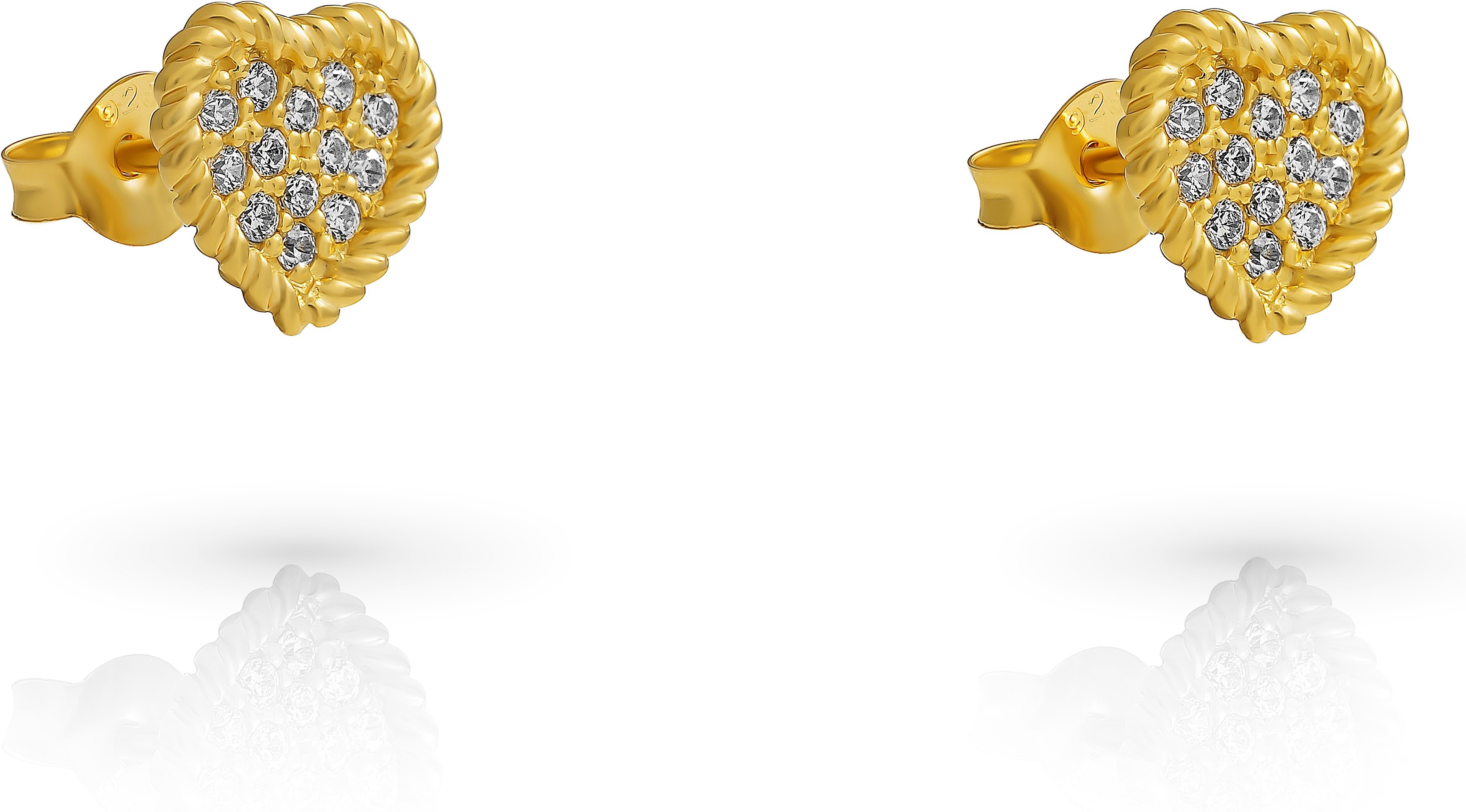 Orphelia 'Elite' Ohrstecker für Damen, 925 Sterlingsilber, Gold ZO-7566/G