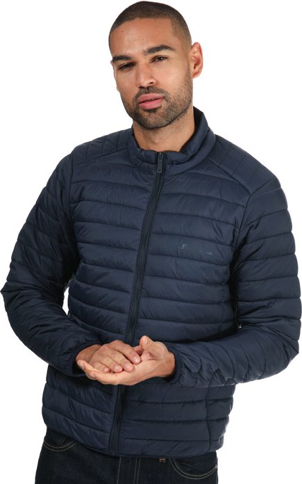 Ben Sherman Leichtgewichtige gepolsterte Trichterhalsjacke für Herren in Navy