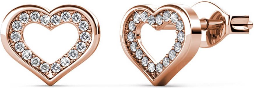 Zeal Ohrringe - Roségold und Kristall