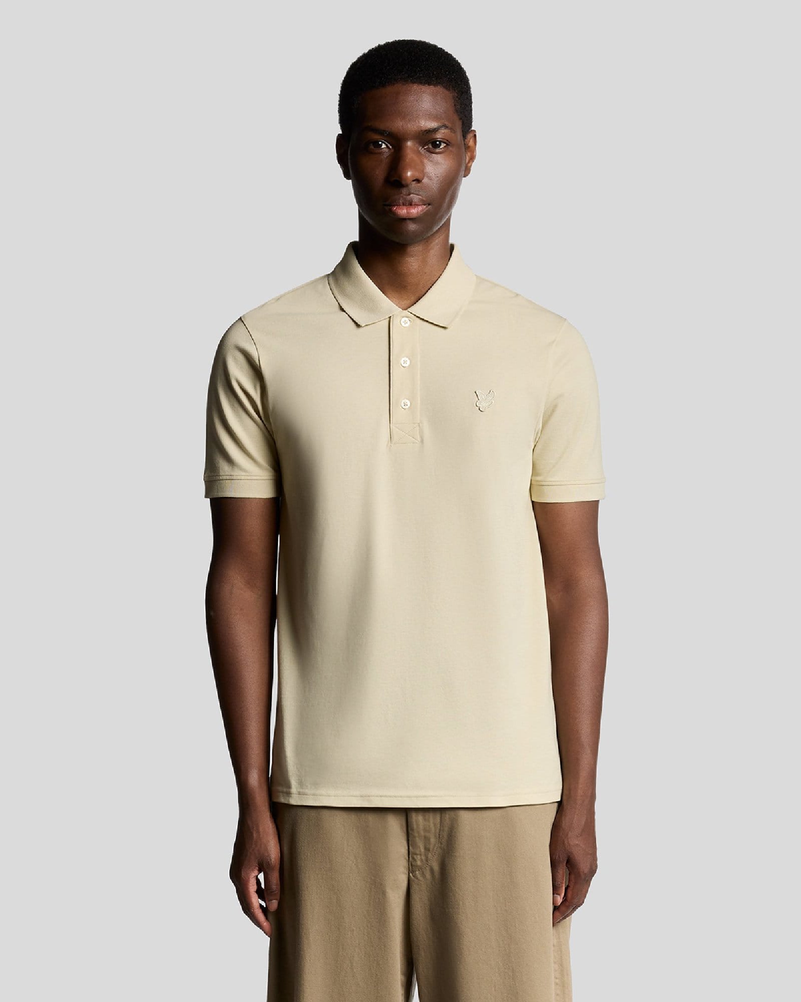 Herren Lyle And Scott Superfine Polo-Shirt in Beige