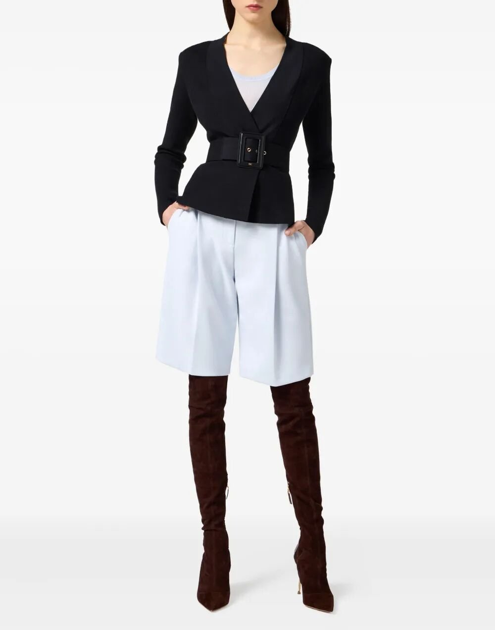 Pullover mit Gürtel