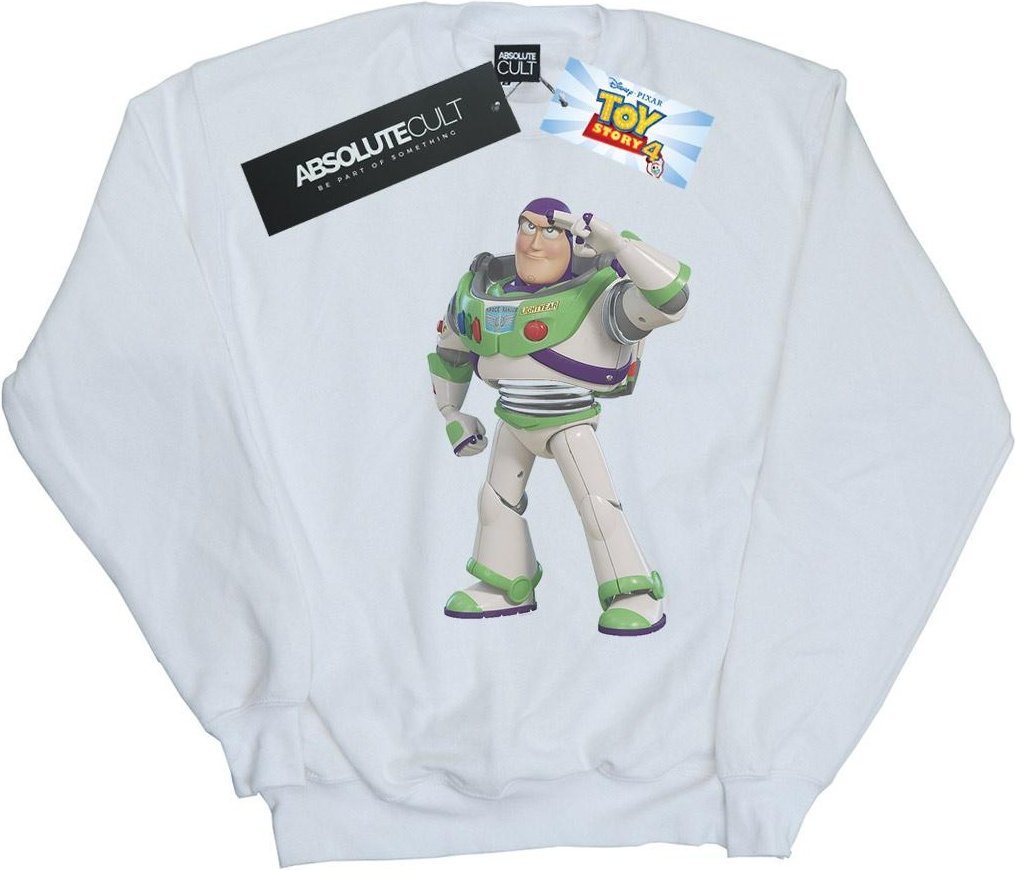 Disney - "Toy Story Buzz Lightyear Standing" Sweatshirt für Herren (Weiß)