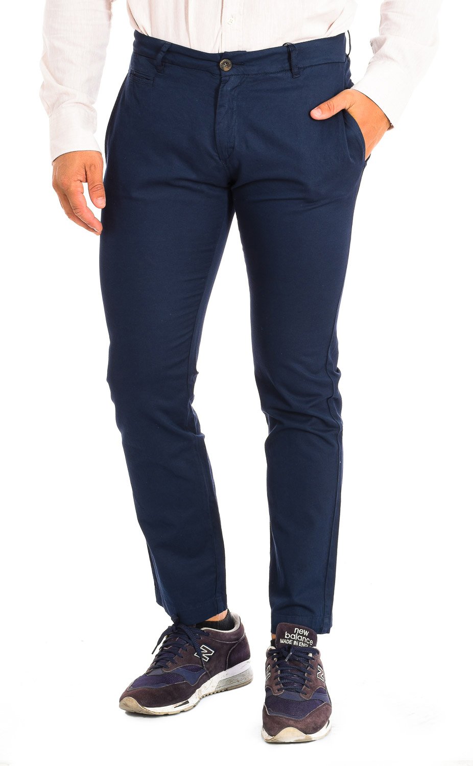 Lange Hose mit geradem Schnitt und Saum TMT014-TL121 für Männer
