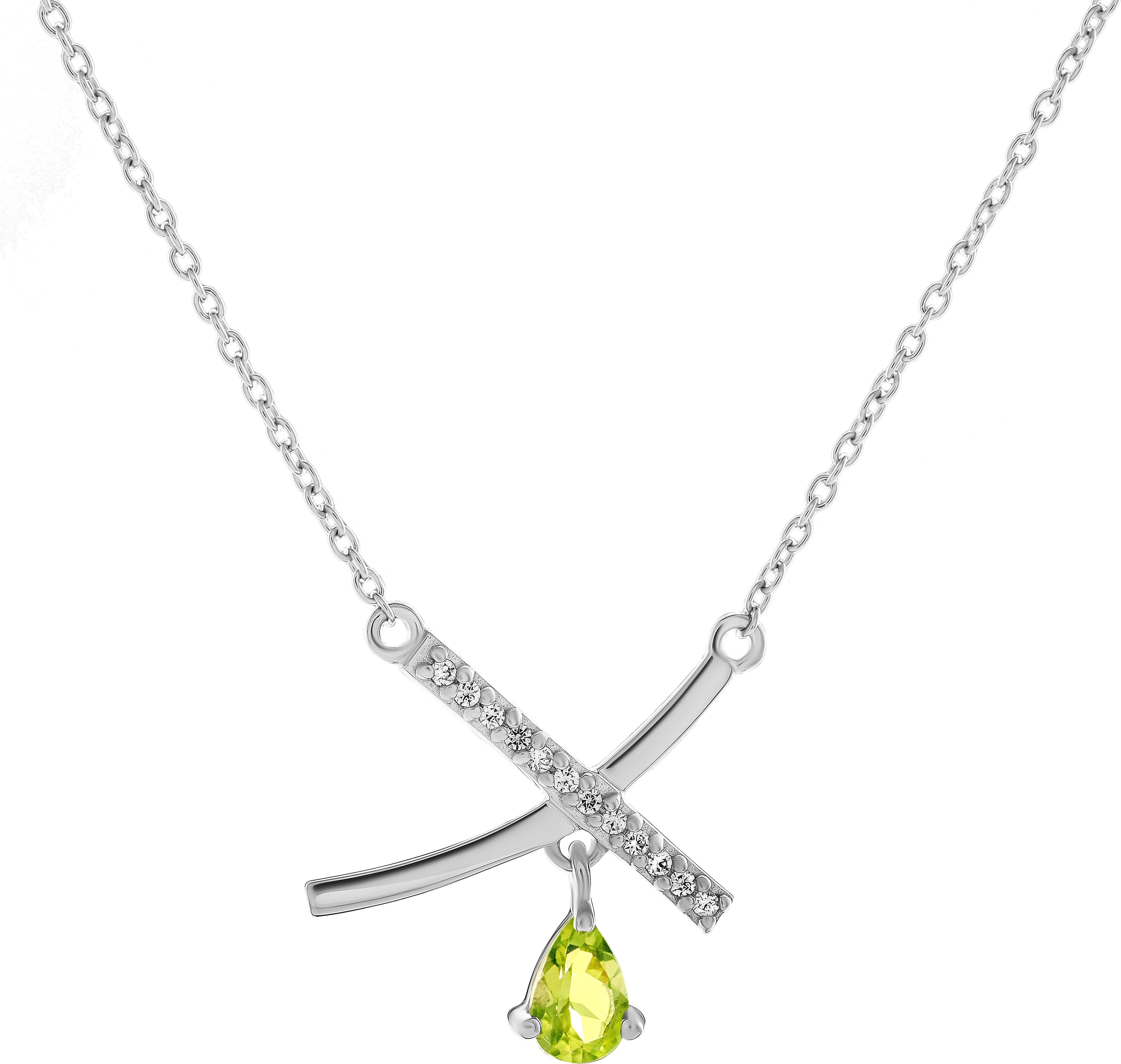 Orphelia 'Charlotte' Halskette für Damen, 925 Sterlingsilber, Silber ZK-7580/P