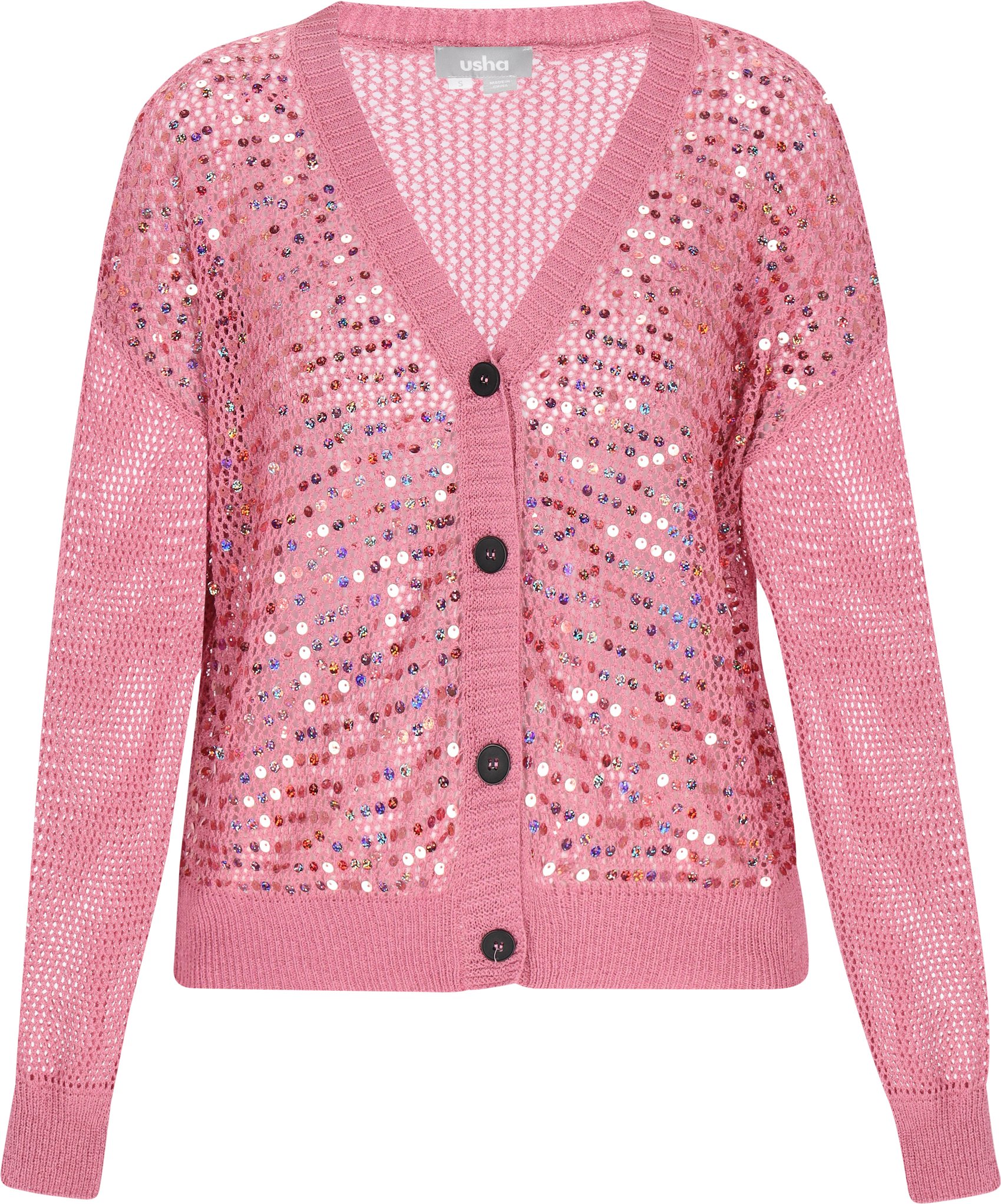 usha Strickjacke Frauen Mauve