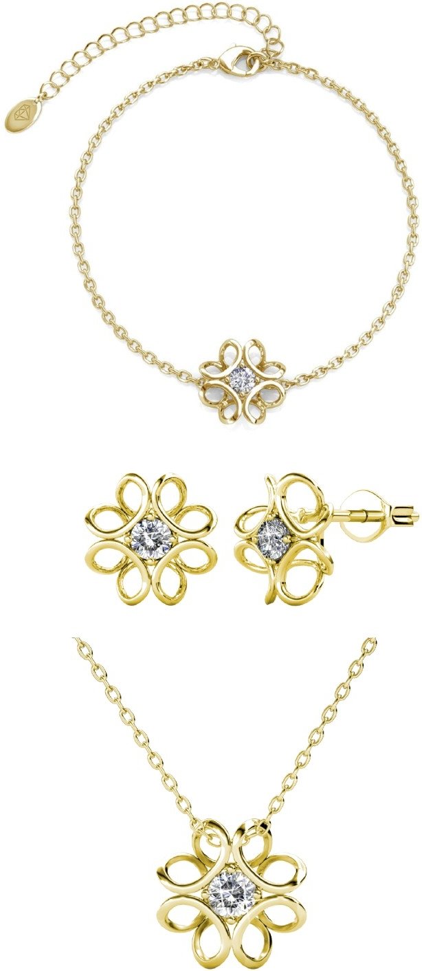 Narzissenparuren - Gold und Kristall