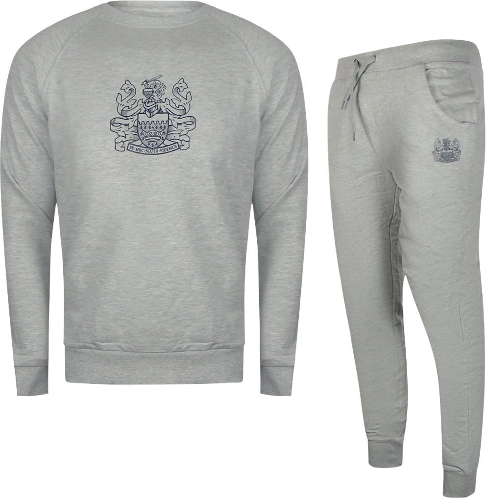 Aquascutum Iconic Crest Rundhals-trainingsanzug-set In Grau