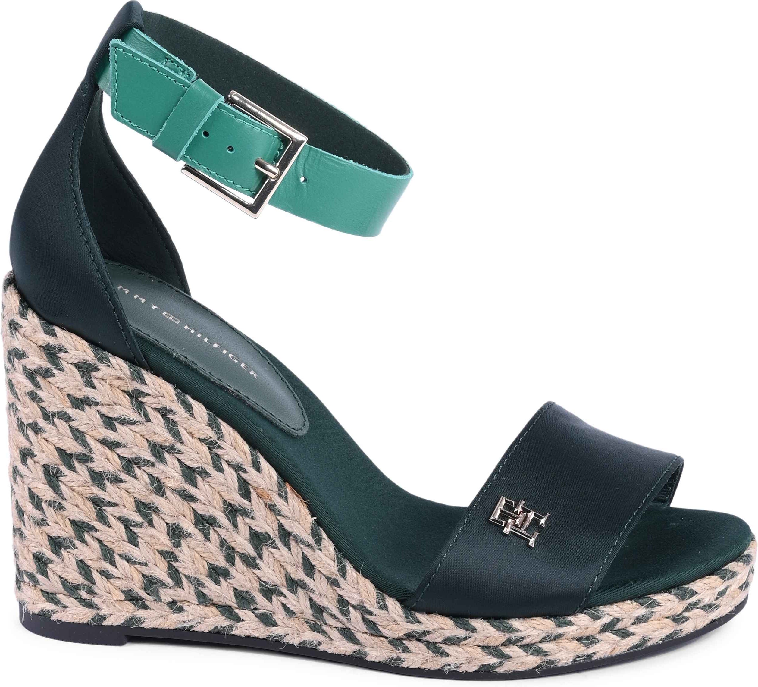 Keilsandaletten Jute Plattform