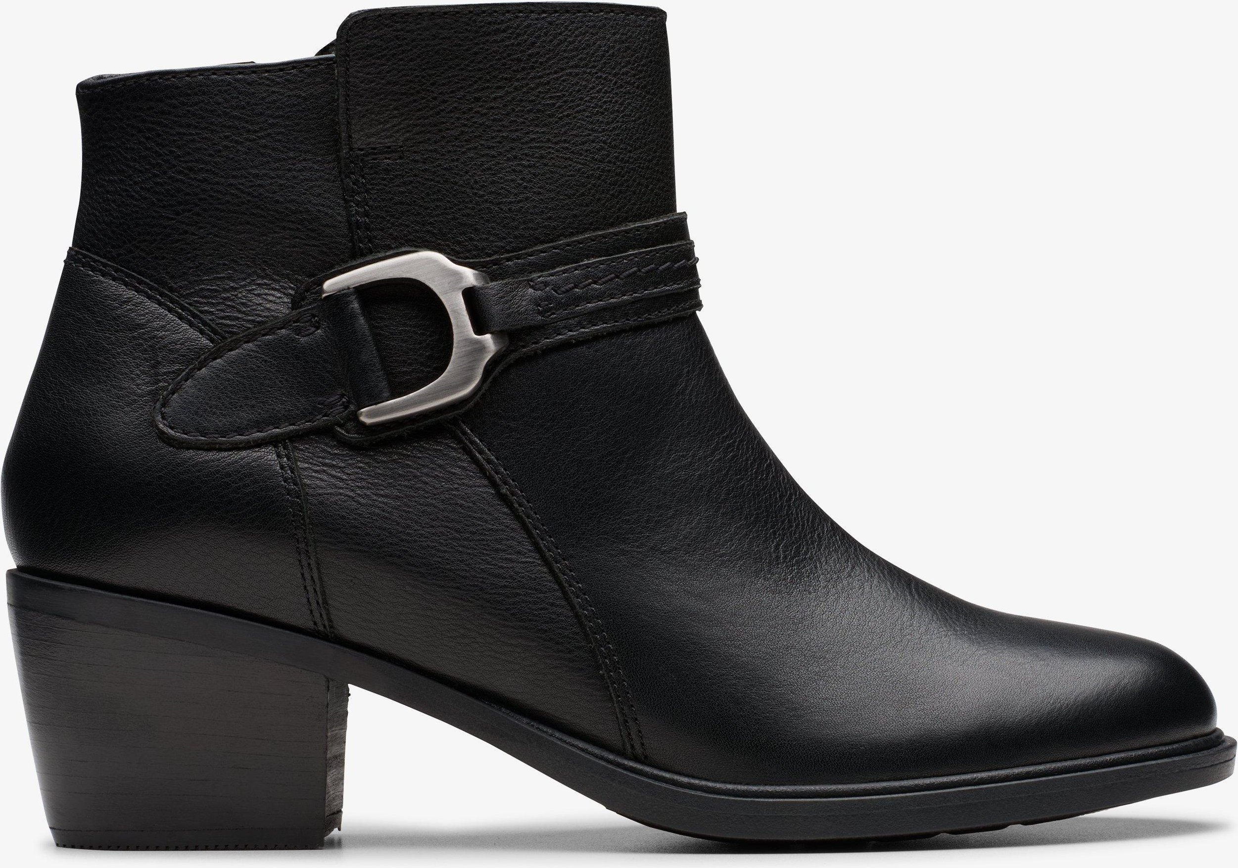 Neva Schnallen Schwarz Lederstiefel