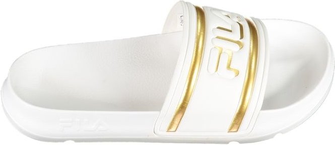 Rutschen Sandalen Gold Logo