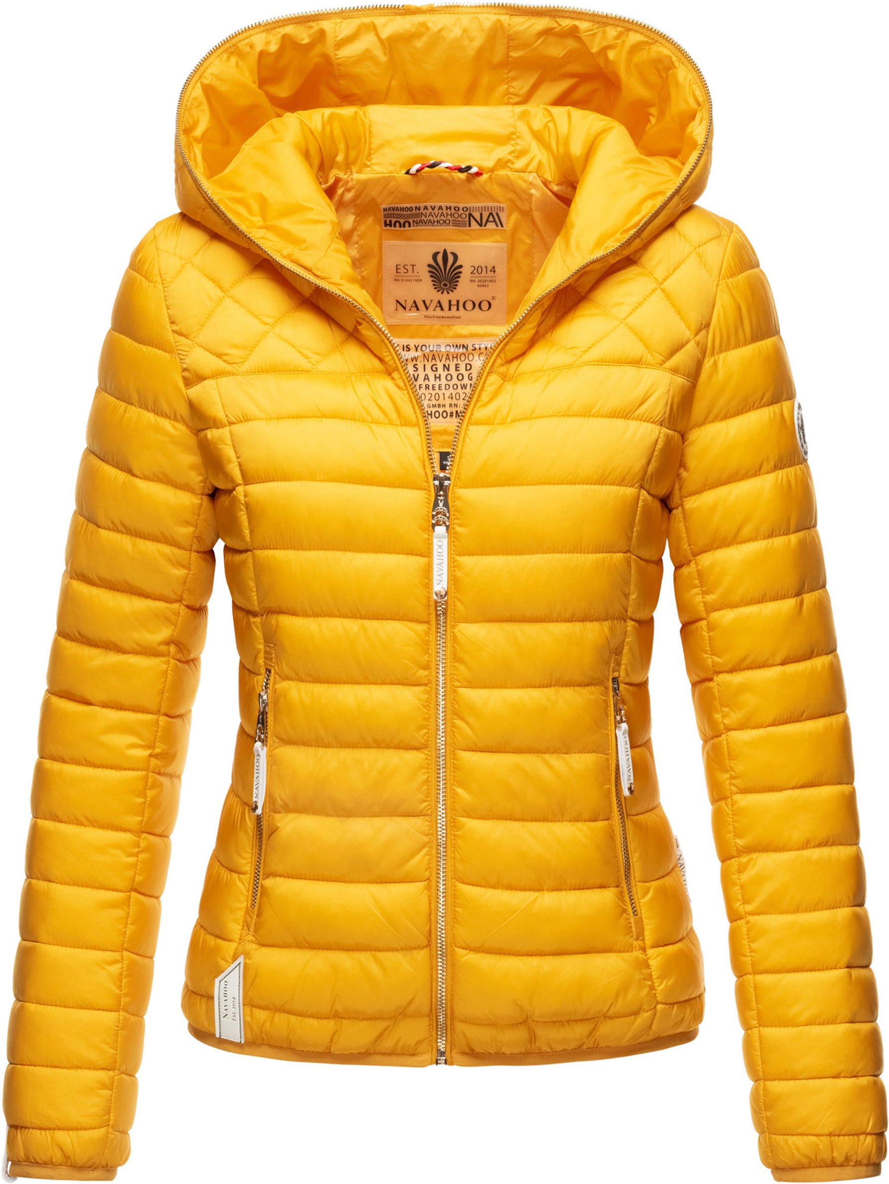 Navahoo Damen Steppjacke Ich bin Hübsch – Leicht, Stylisch & Mit Gold-Details