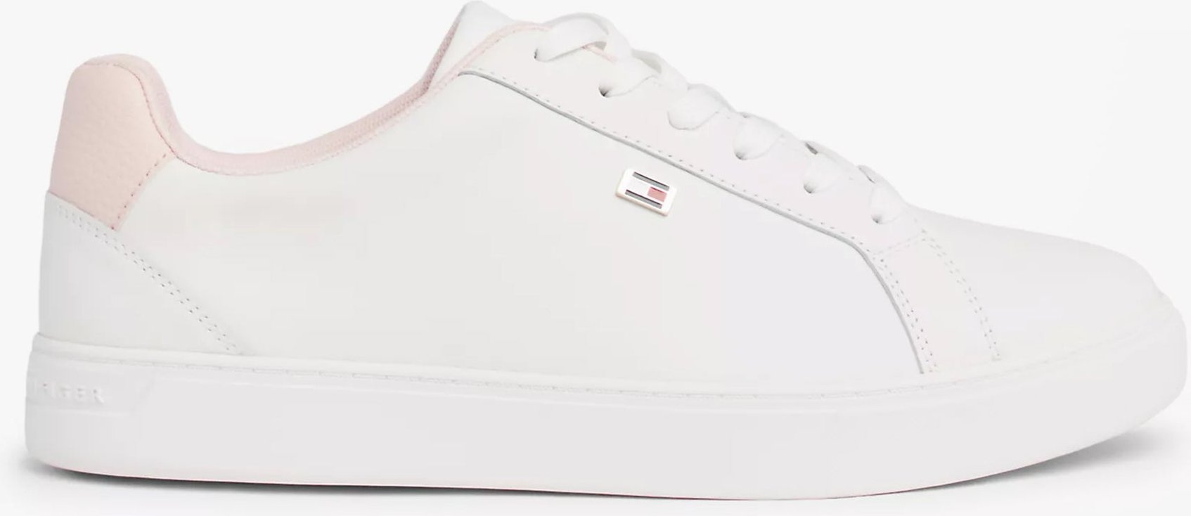 Tommy Hilfiger Flag Court Damen Sneaker Ecru/Whimsy Pink