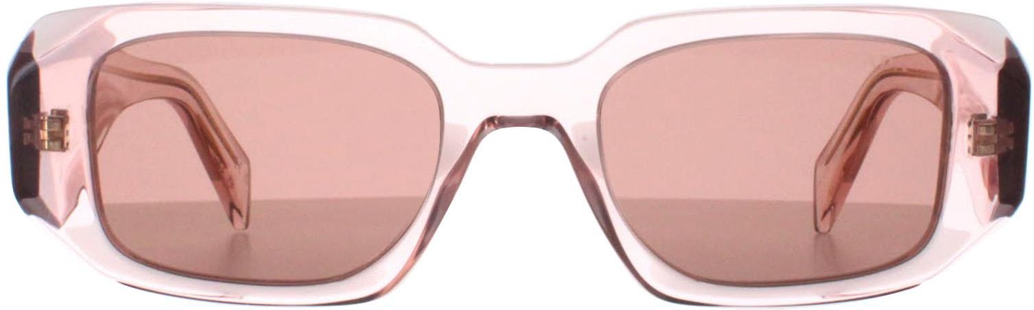 Prada PR17WS 19Q10D transparent Pfirsich hellbraun Sonnenbrille