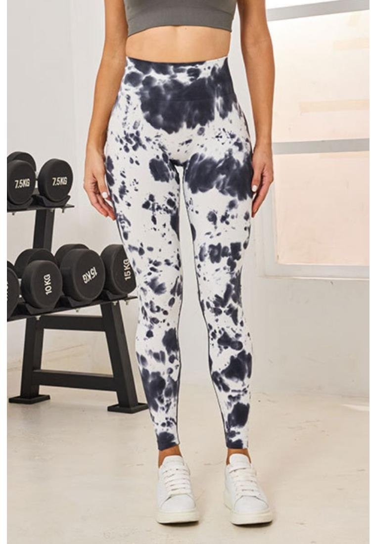 Damen Batik Hohe Taille Aktive Leggings