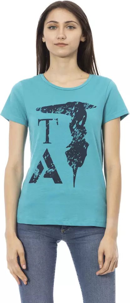 Trussardi Action Hellblau Baumwolle Damen T-Shirt