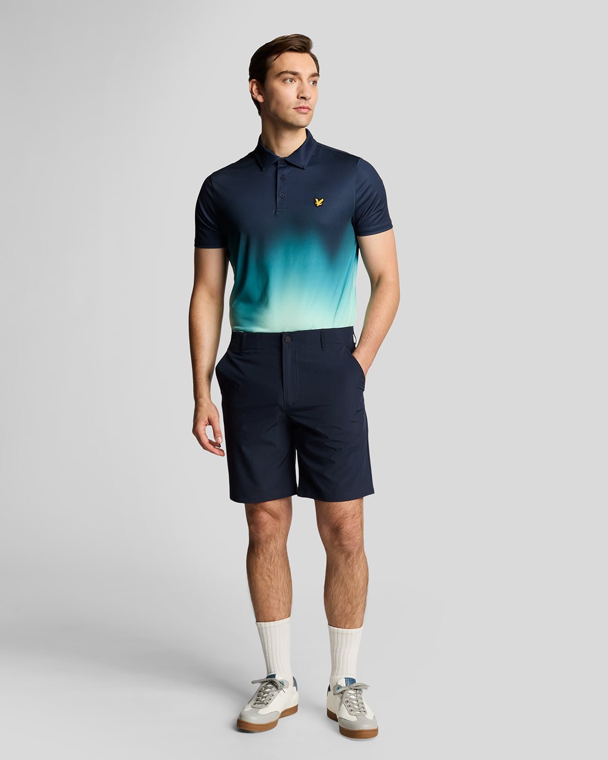 Lyle & Scott Golf 5-Pocket-Shorts – Marineblau