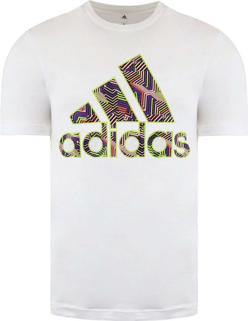 Adidas Abzeichen von Sportmenens White T-Shirt