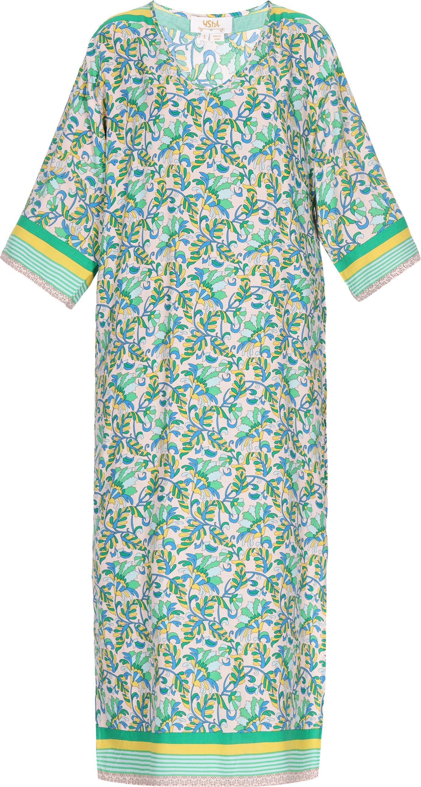 usha Kleid Frauen grün mehrfarbig