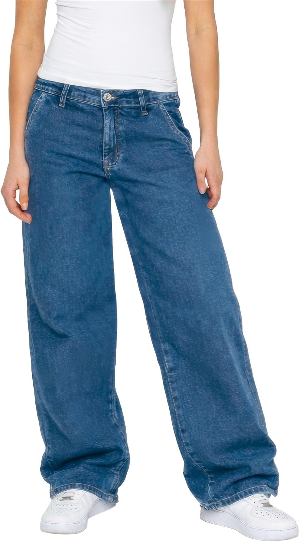 Enzo | Damen Baggy Jeans