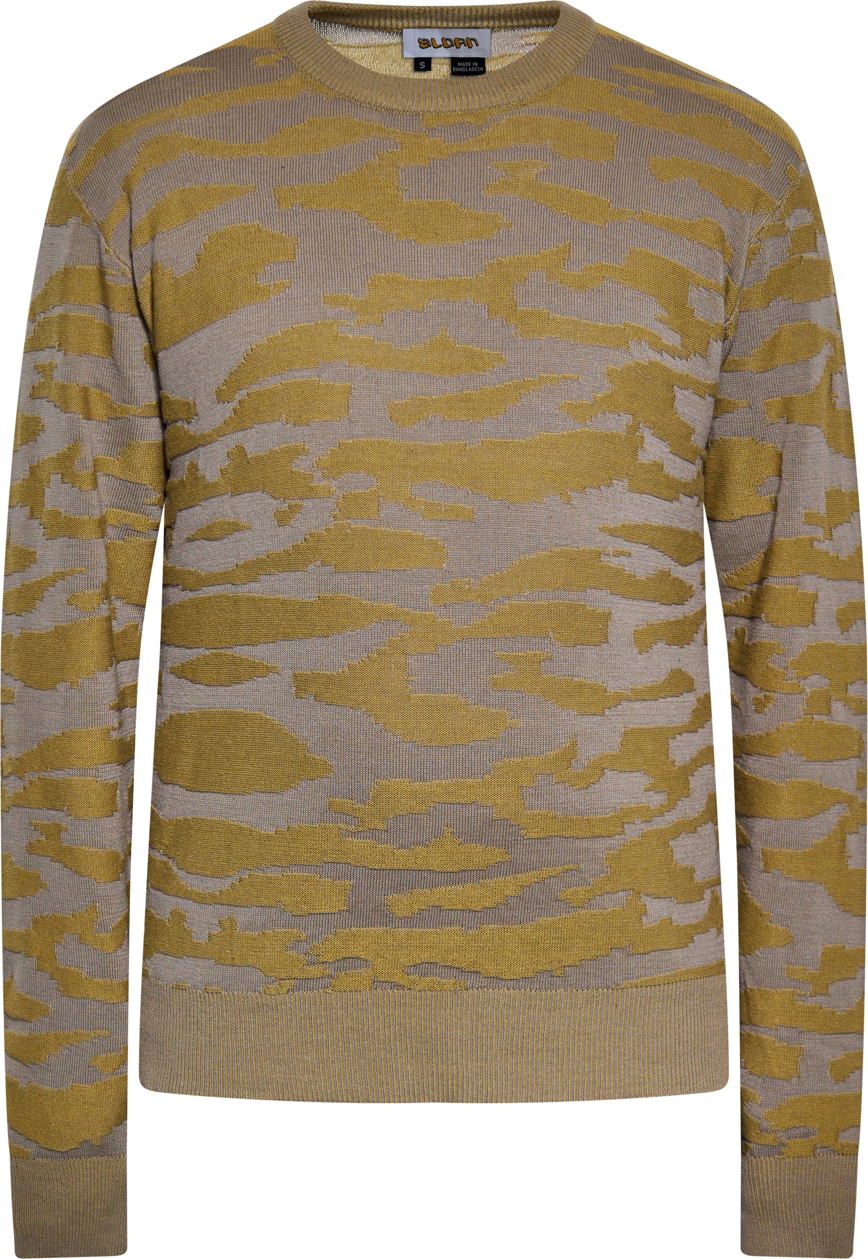 Mo Pullover Männer KHAKI GRAU MELANGE