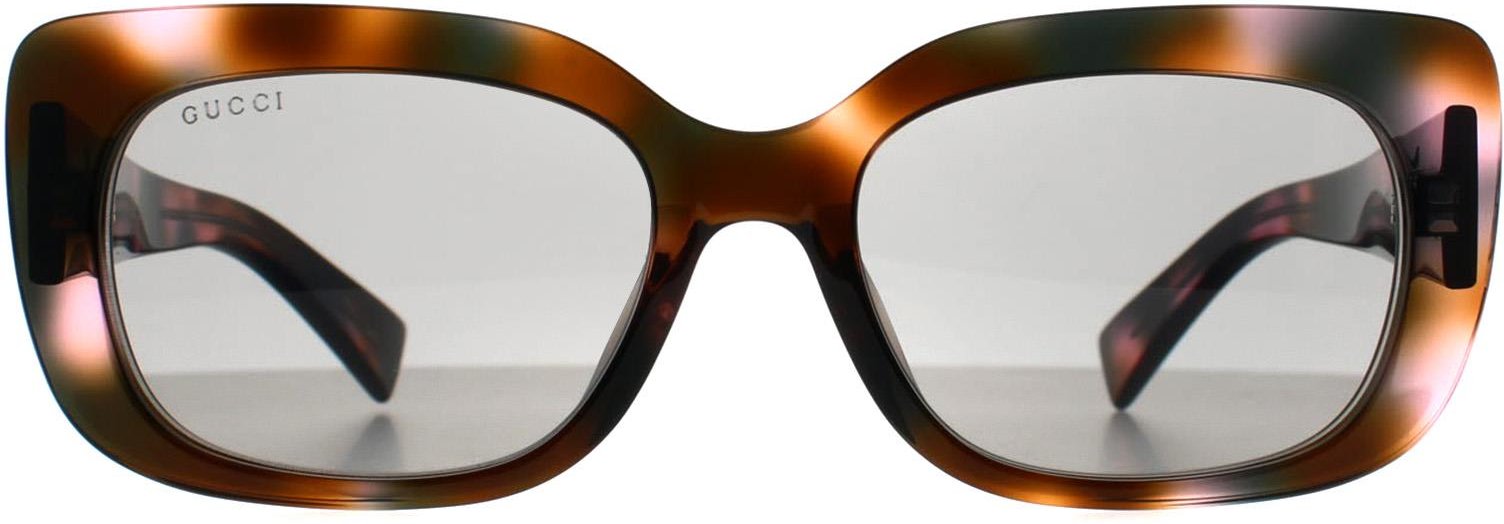 Gucci Rectangle Damen Rosa Havanna Grau GG1979SK